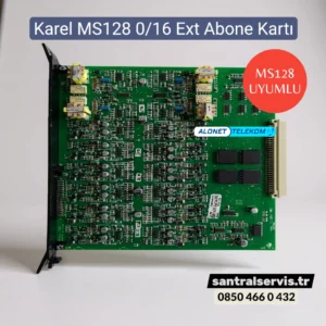 Karel Ms128 ve Ms224 0/16 Ext Abone Kartı